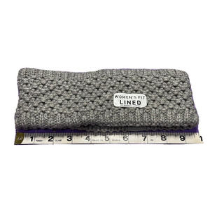 Adidas Women's Evergreen II Lurex Knit Headband Lined Grey Rose Gold Warm NWT